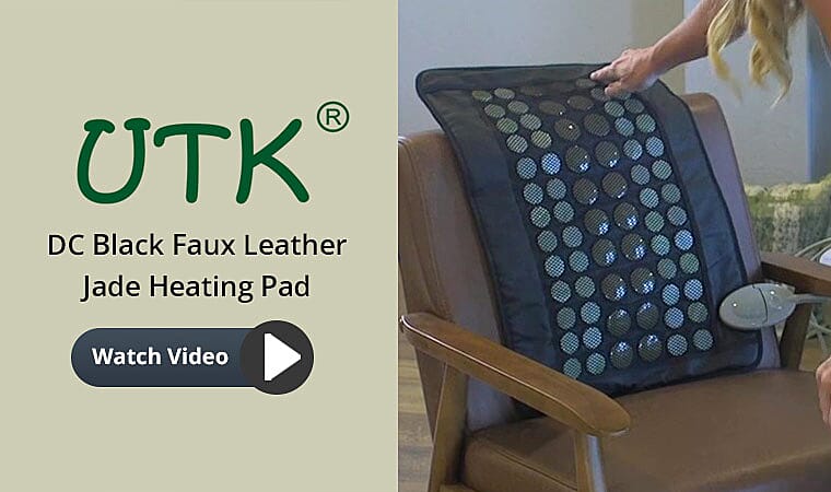 UTK Far Infrared Natural Jade and Tourmaline Heating Pad Banner