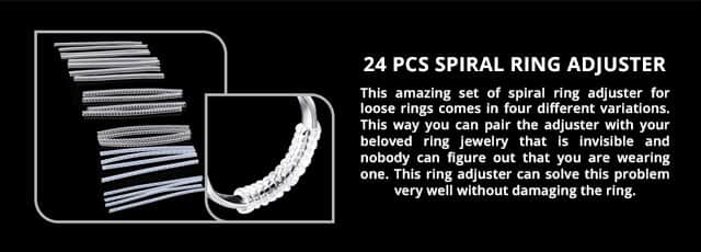 Buy Sizable 24 Pcs Spiral Ring Adjuster at ShopLC.