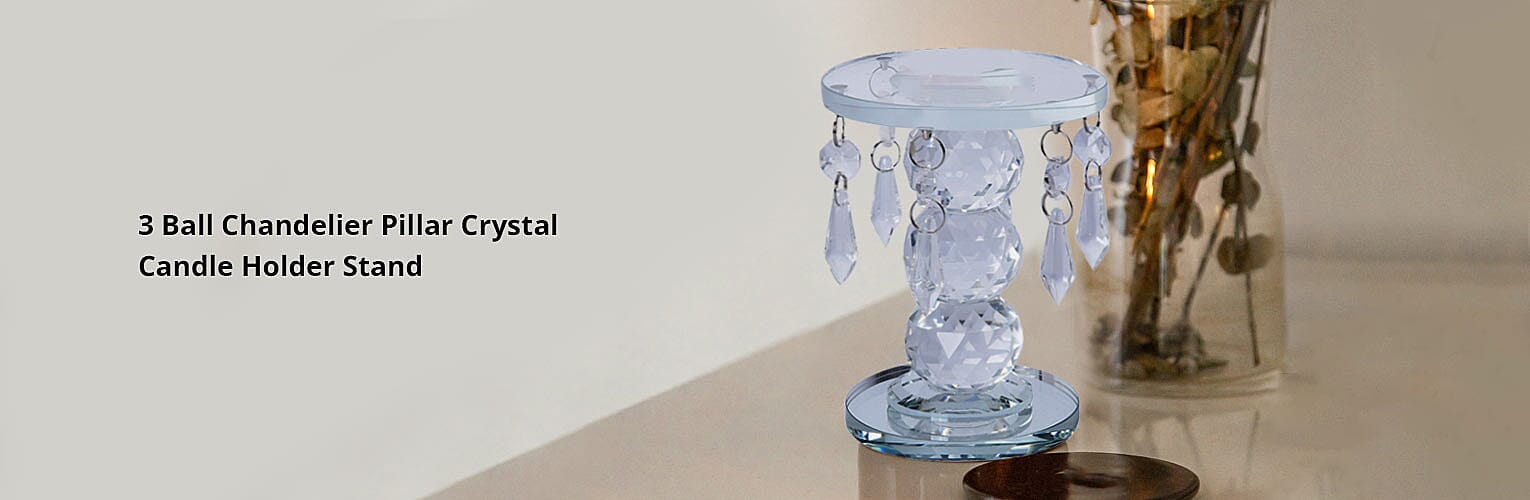 Crystal Candle Holder Stand Banner