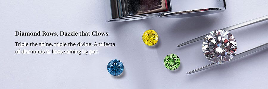 Diamond Rows, Dazzle that Glows Banner