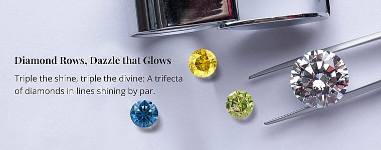 Diamond Rows, Dazzle that Glows Banner