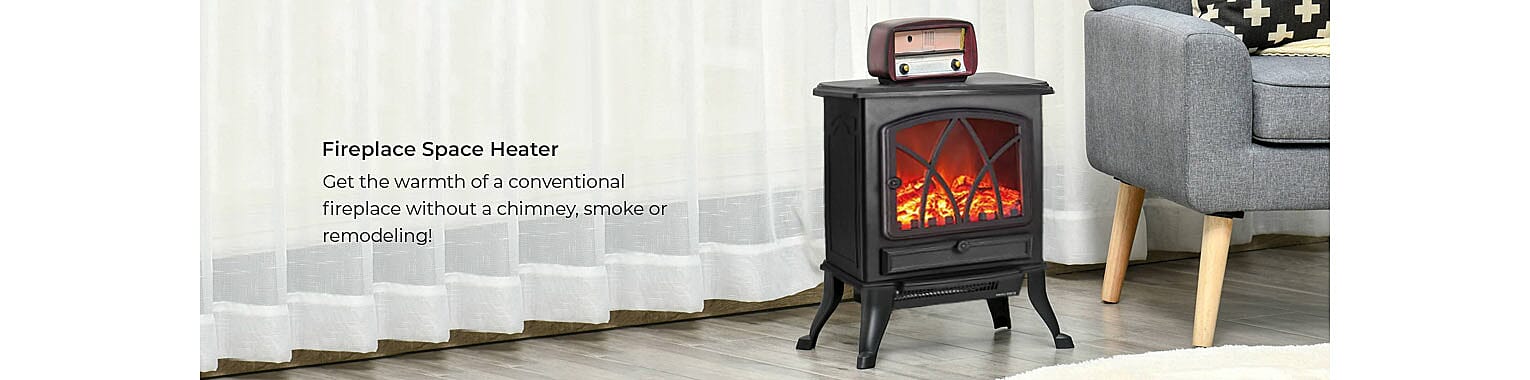 Fireplace Space Heater Banner