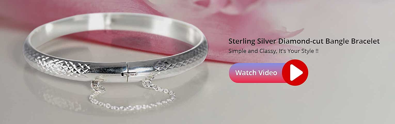 Diamond-cut Bangle Bracelet Banner