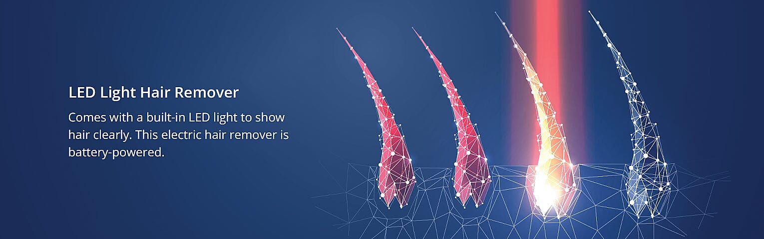 LED Light Hair Remover Banner