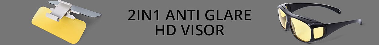 2 in1 Anti Glare HD Visor Banner