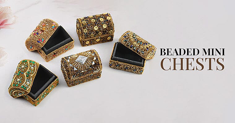 Multi Color Beaded Mini Chests Banner