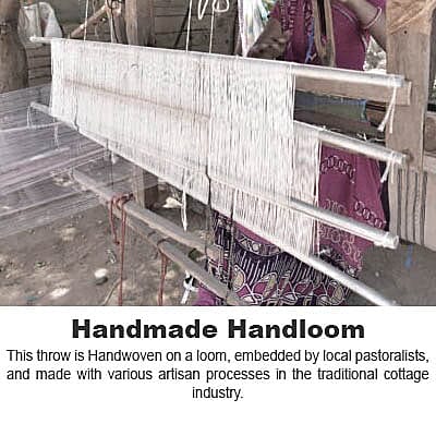 Checker Pattern Woven Throw