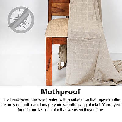 Checker Pattern Woven Throw