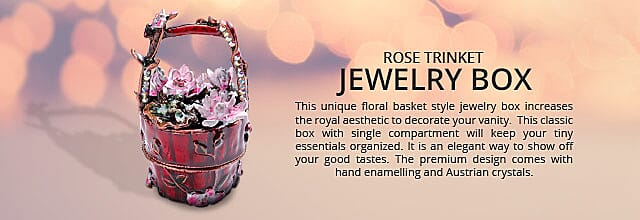 Rose Trinket Jewelry Box Banner