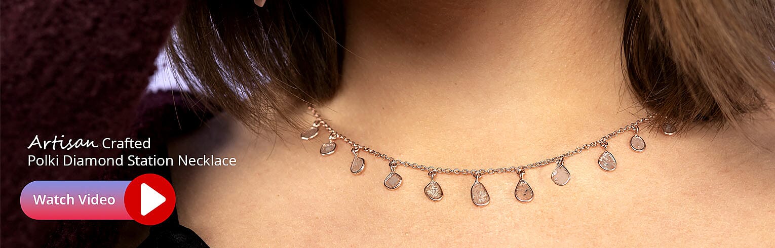 Polki Diamond Necklace Banner