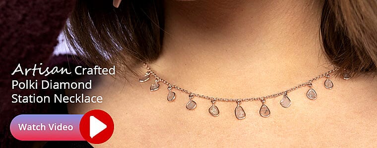 Polki Diamond Necklace Banner