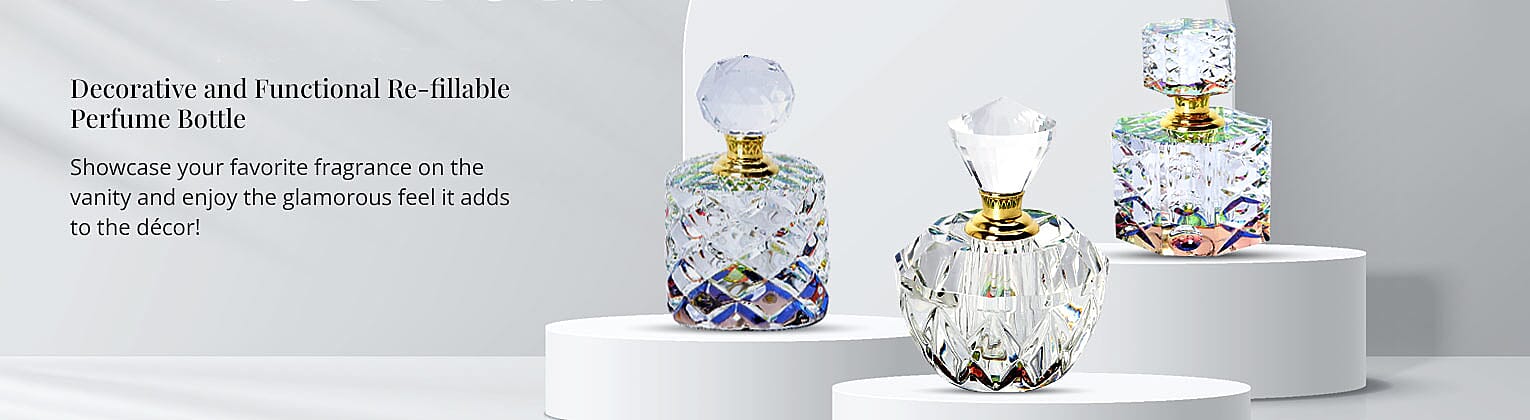 Decorative and Functional Re-fillable Perfume Bottle Banner