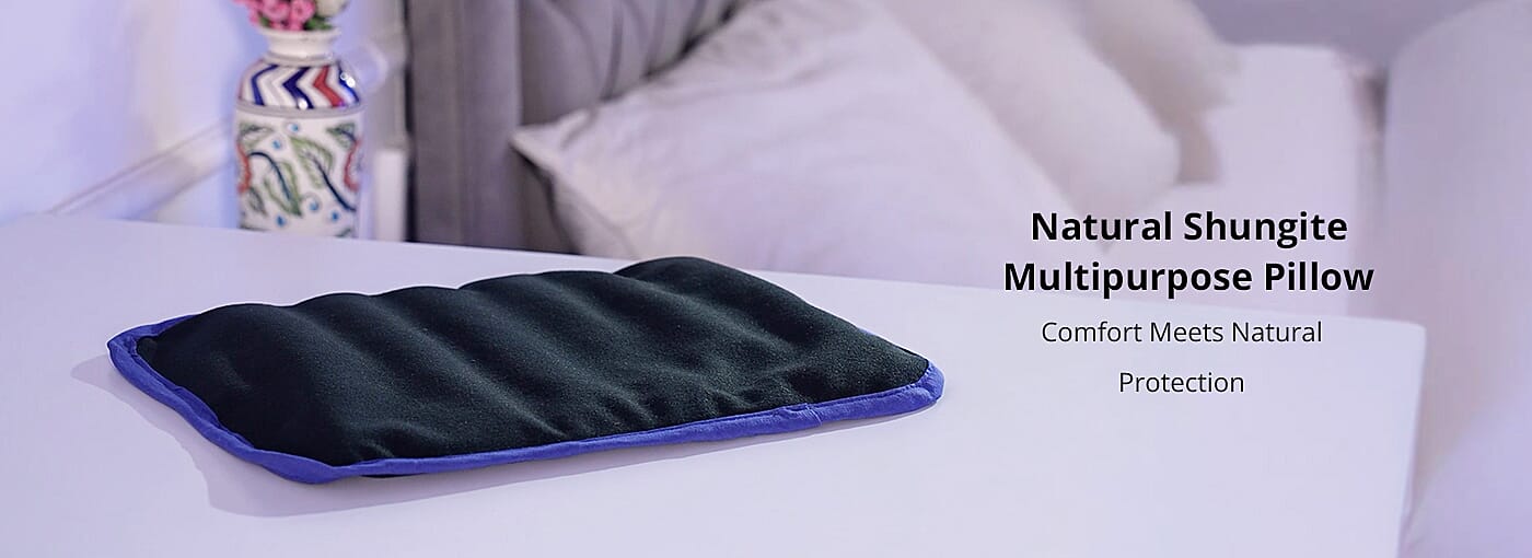 Natural Shungite Multipurpose Pillow  Banner
