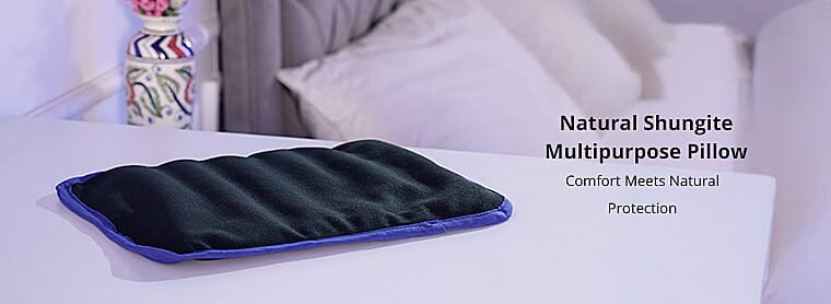 Natural Shungite Multipurpose Pillow  Banner