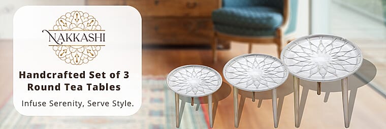 Nakkashi Set of 2 Wooden Handcarved Banner