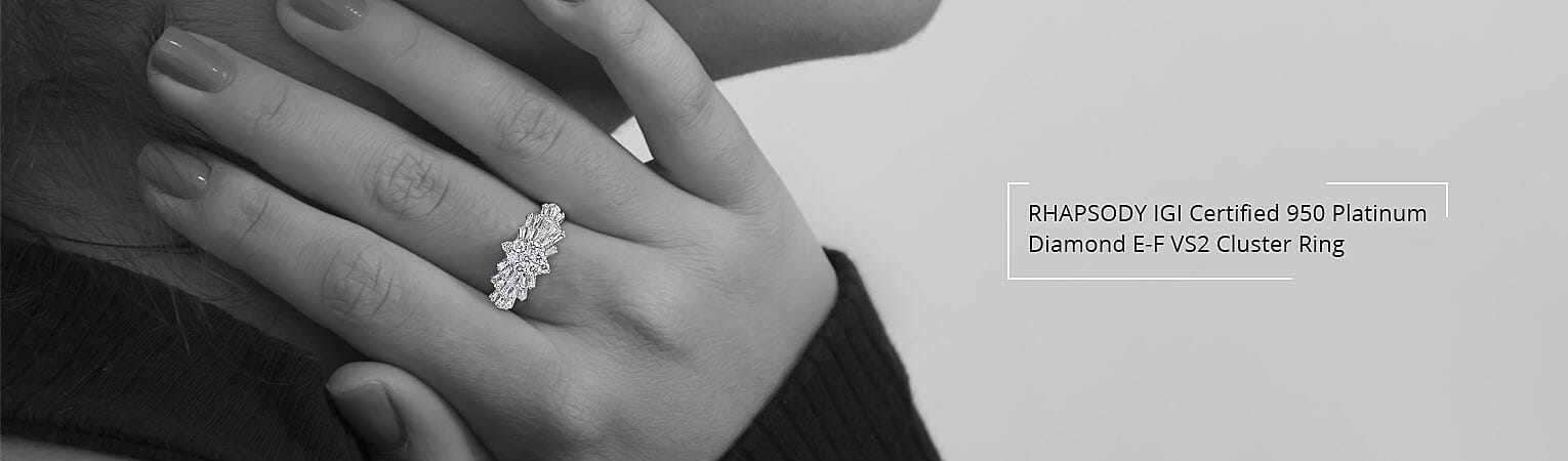 RHAPSODY Platinum Diamond Ring Banner