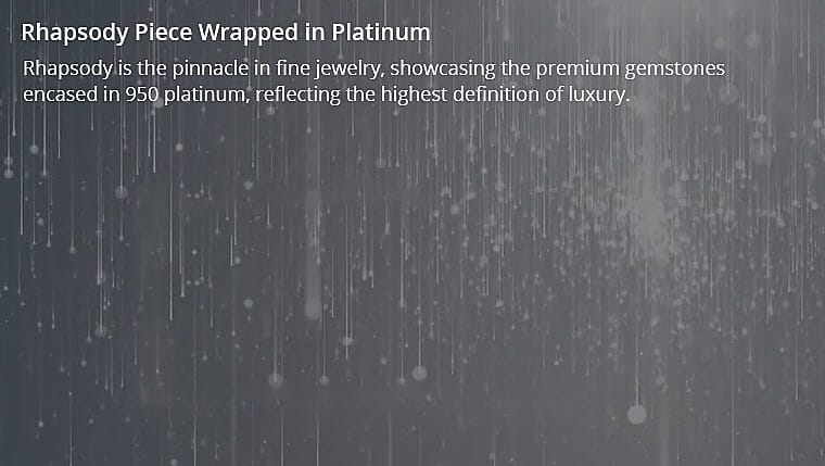 Rhapsody Piece Wrapped in Platinum