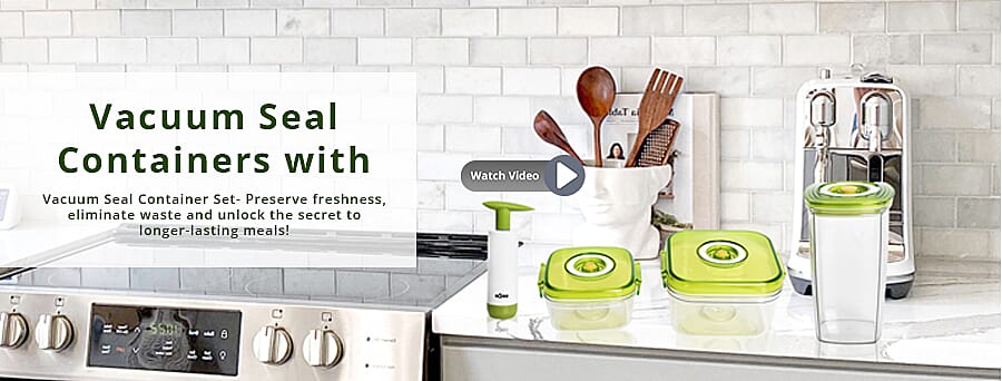 Vacuum Seal Containers with Pump   Banner