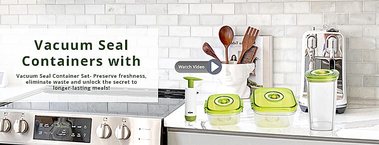 Vacuum Seal Containers with Pump   Banner