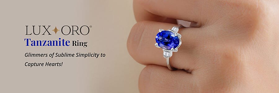 Luxoro Premium Tanzanite Ring Banner