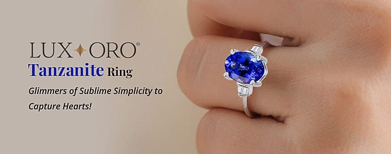 Luxoro Premium Tanzanite Ring Banner