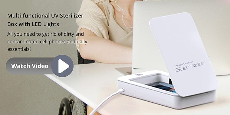 Multi-functional UV Sterilizer Box with LED Lights Banner