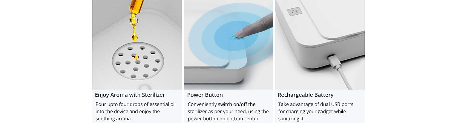 Enjoy Aroma with Sterilizer Banner