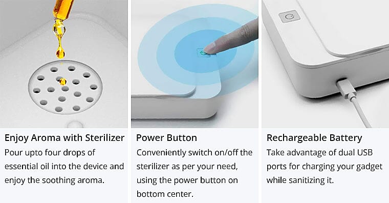 Enjoy Aroma with Sterilizer Banner