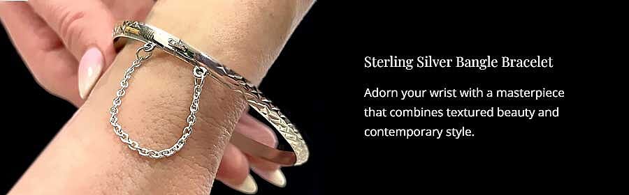 Sterling Silver Bangle Bracelet Banner