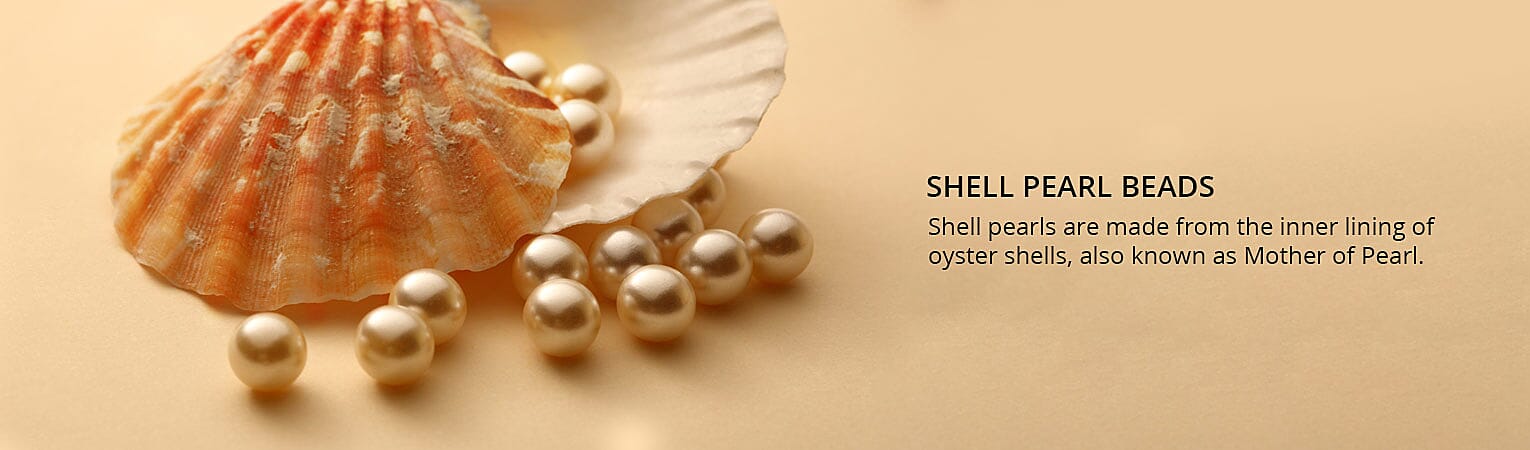 SHELL PEARL BEADS Banner