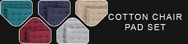 Cotton Chair Pad Set Banner