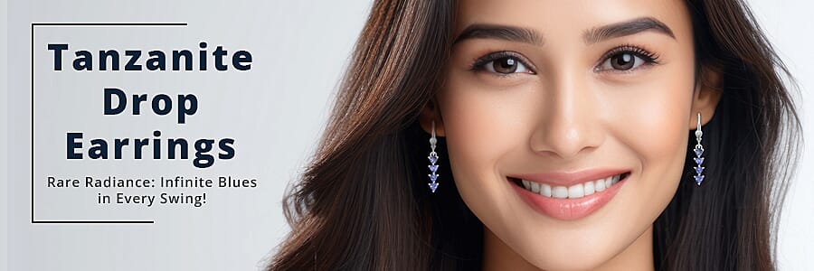 Tanzanite Drop Earrings Banner