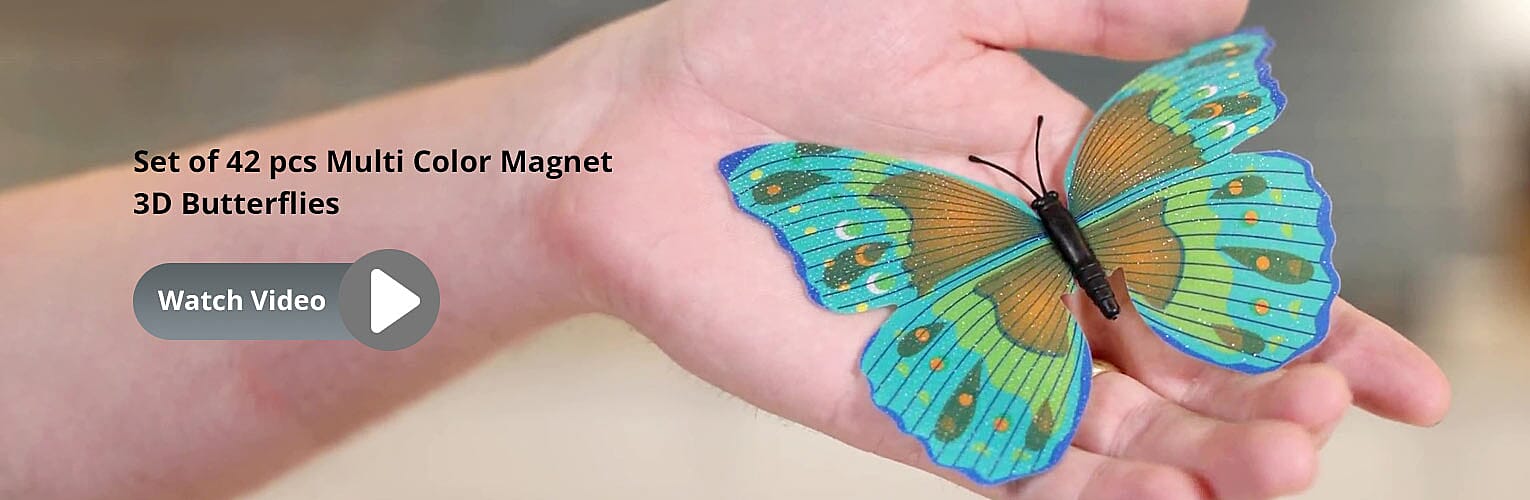 Magnet 3D Butterflies Banner