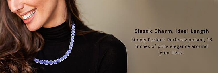 Tanzanite Beaded Necklace in 10K Yellow GoldBanner