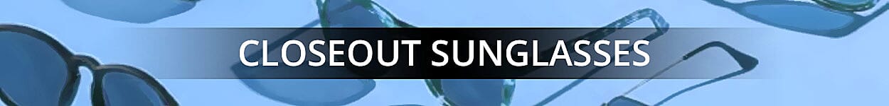 Closeout Sunglasses Banner