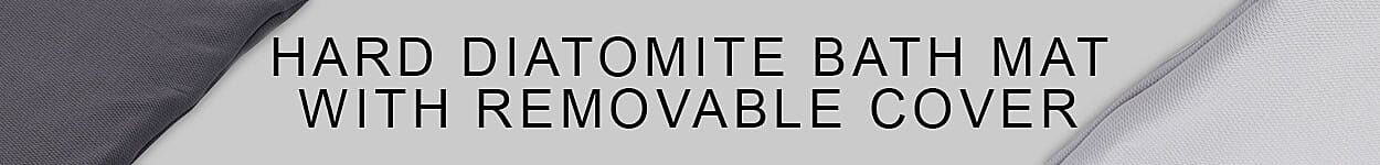 Hard Diatomite Bath Mat with Removable Cover Banner