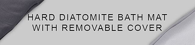 Hard Diatomite Bath Mat with Removable Cover Banner