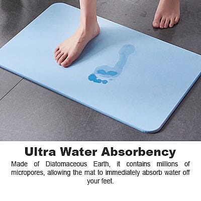 Hard Diatomite Bath Mat with Removable Cover