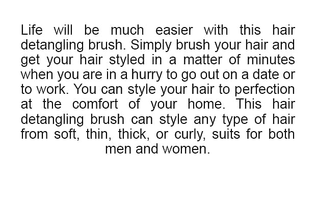 Drying Hair Brush Info