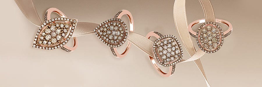 Natural Champagne Diamond Ring  Banner