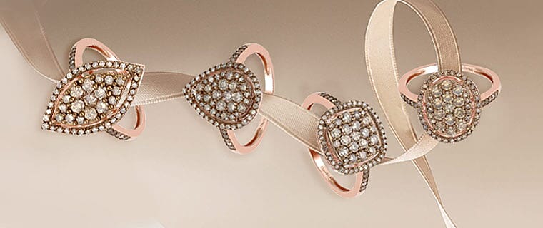 Natural Champagne Diamond Ring  Banner