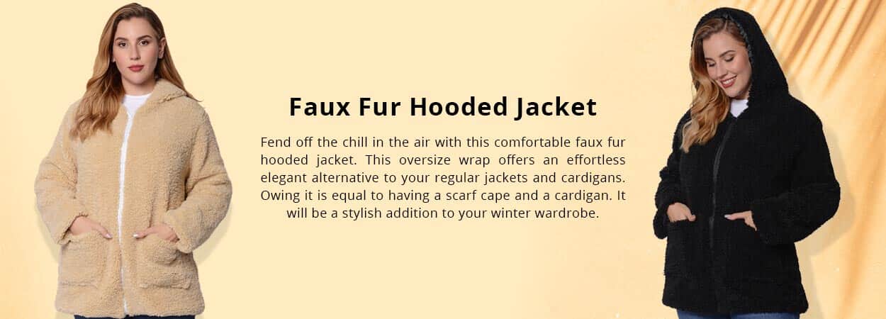 Natural Splendid Grayson Faux Fur Hooded Jacket in Beige Womens Clothing Jackets Fur jackets 