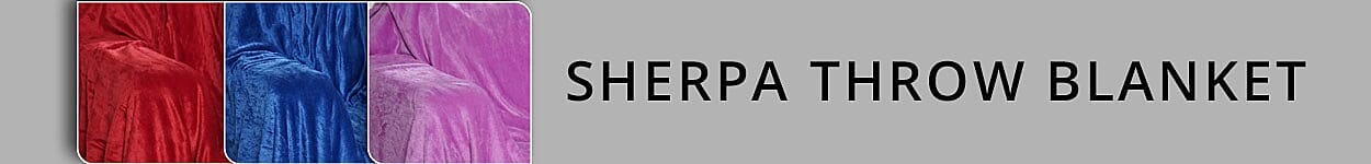 Sherpa Throw Blanket Banner