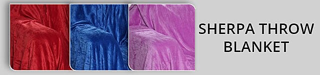 Sherpa Throw Blanket Banner
