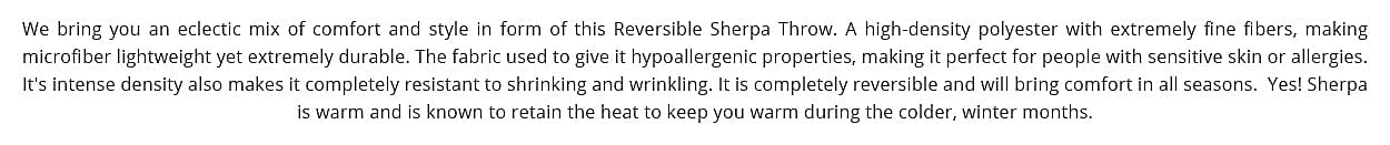 Sherpa Throw Blanket Banner