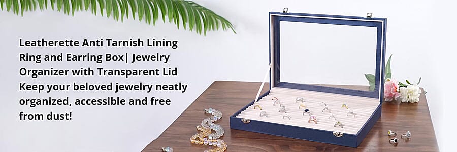 Ring and Earring Jewelry Organizer Banner