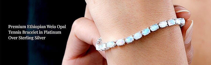 Premium Ethiopian Welo Opal Tennis Bracelet Banner