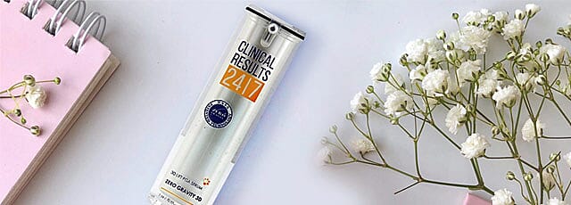 Clinical Results NASA 3D Lift PGA Serum Banner