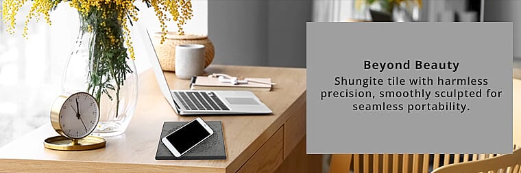 Shungite Polished Square Tile Banner