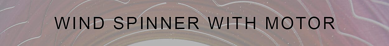 Multi Color Stainless Steel Wind Spinner with Motor Banner